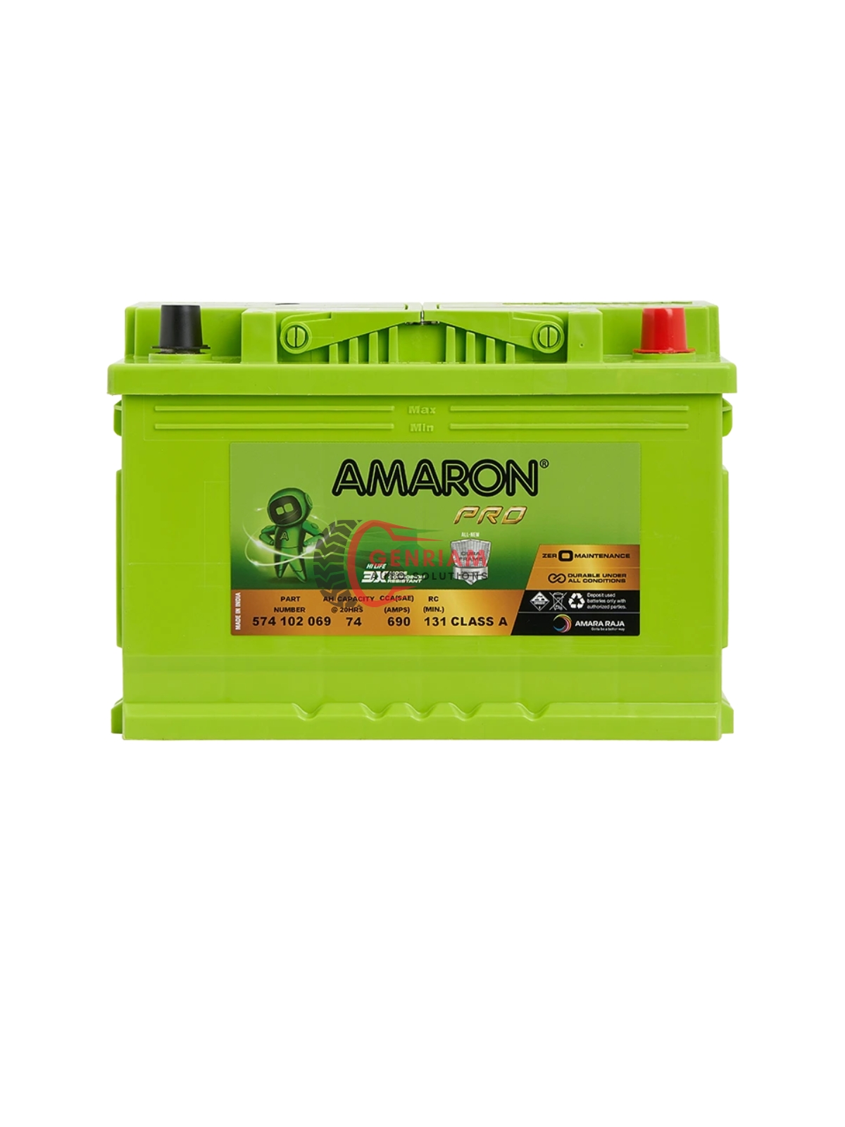 AMARON PRO DIN 74 BATTERY 