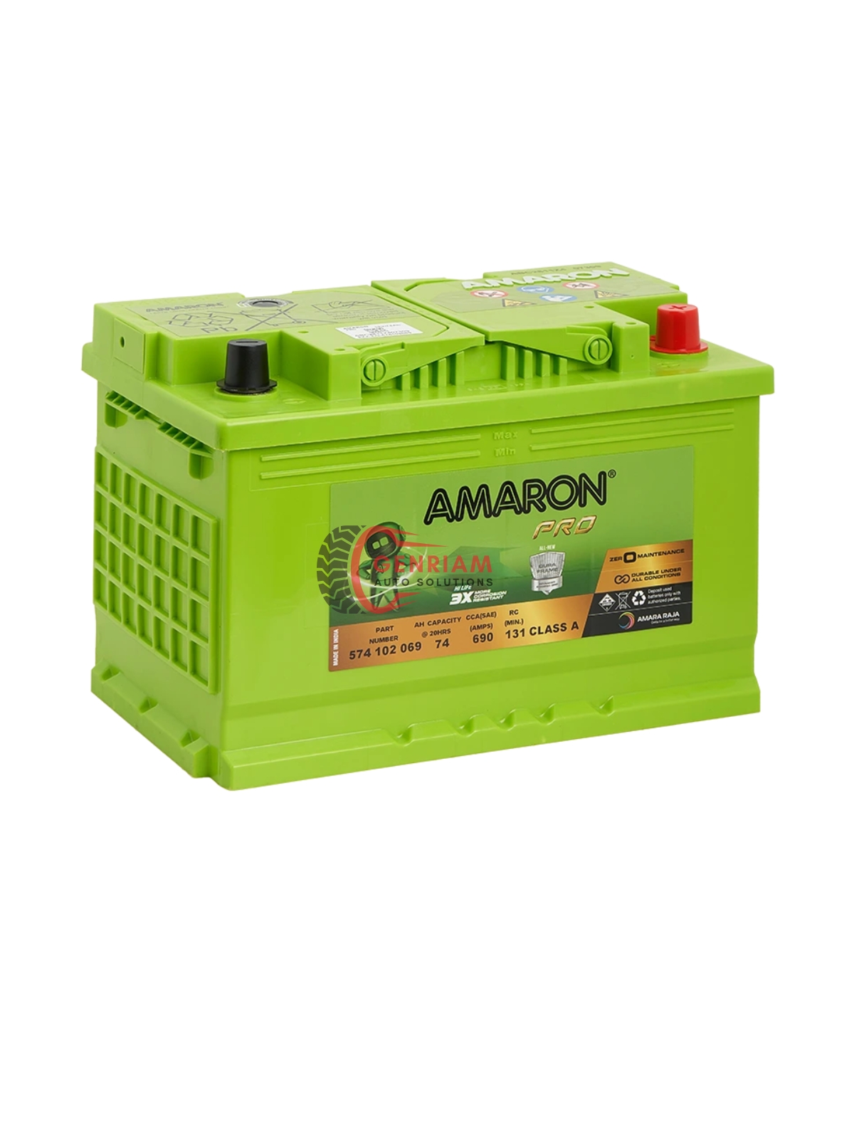 AMARON PRO DIN 74 BATTERY 