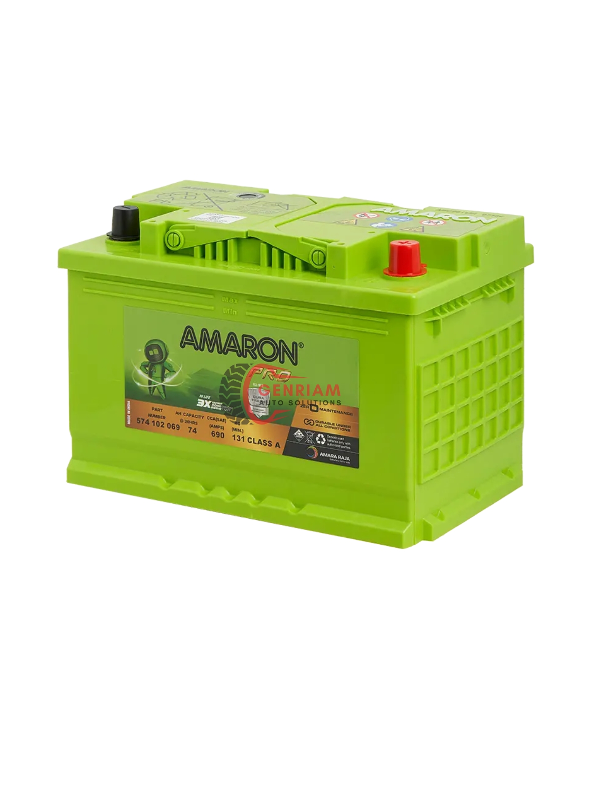 AMARON PRO DIN 74 BATTERY 